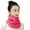 Rose red, variant on Fleece Neck Warmer Winter Neck Windproof Tube Scarf for Men Bandana Soft Half Face Snowboard Gaiter Women