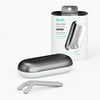 quip Floss Pick Starter Kit, Reusable Floss Pick + Case with Mirror + Mint Floss Refill, Slate Metal