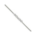 thumbnail image 1 of 925 Sterling Silver CZ 7.5in 5-stone Bracelet, 1 of 2