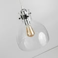 thumbnail image 2 of FSLiving Dimmable J Type Track Light Pendants Retro Lighting Industrial Light Fixtures Remote Control 10" Clear Glass 3.2 Ft, Track Mount Industrial Style for Barn Kitchen Island Customizable, 2 of 8
