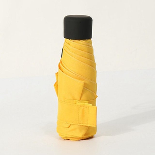 portátil a prueba 5 Parasol de viaje compacto plegable , Amarillo Yinane sombrilla portátil unisex