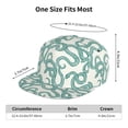 thumbnail image 6 of Daiia Hand Drawn Snake print Flat Bill Hats Flat Brim Trucker Cap Baseball Cap Adjustable Classic Low Profile Hat Unconstructed Plain Cap, 6 of 9