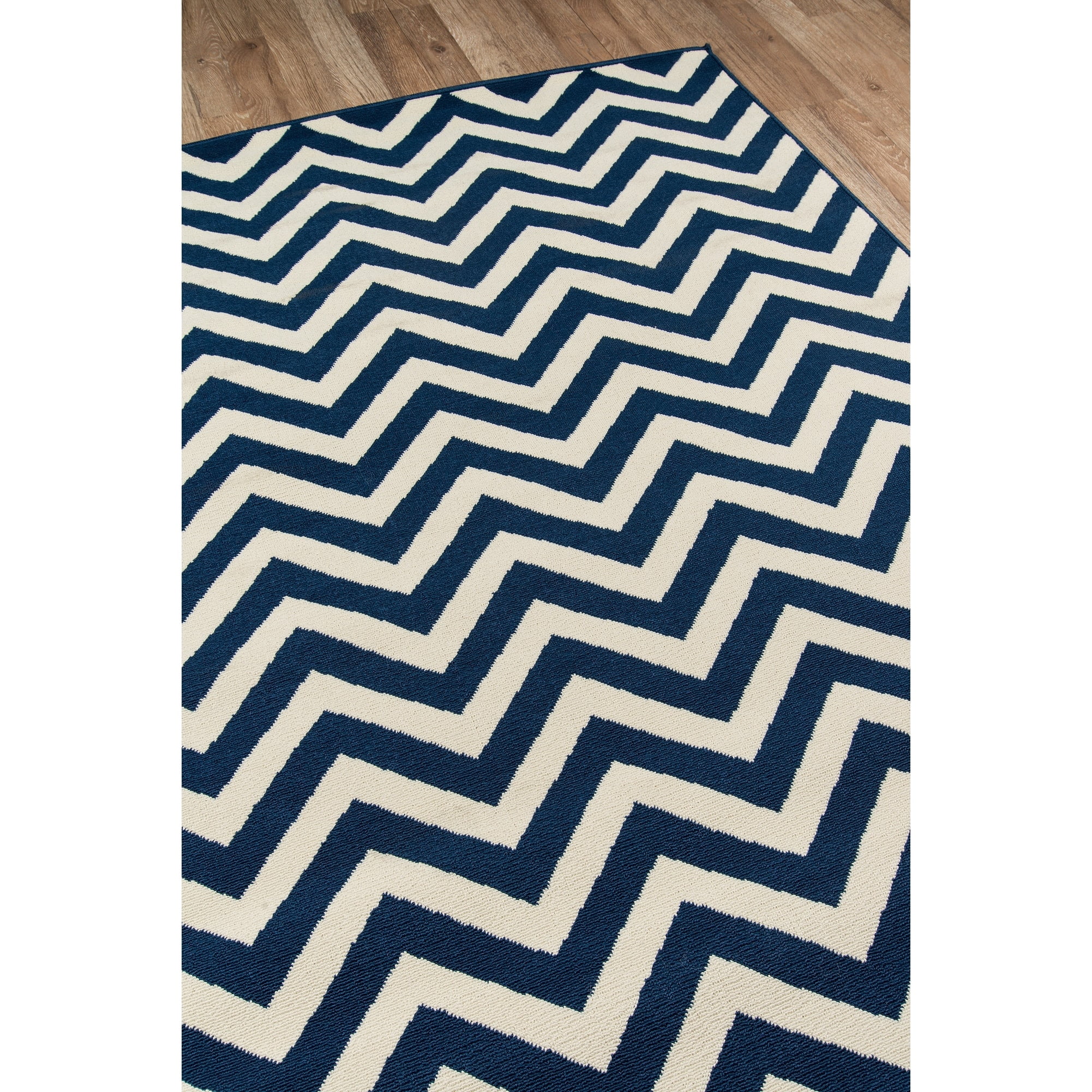 Momeni  Baja Chevron Indoor Outdoor Rug Orange 2'3" x 4'6" Graphic, Geometric, Chevron 2' x 3' Accent, Outdoor, Indoor Entryway, Kitchen, Patio Ivory