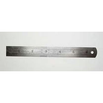6 Inch Metal Ruler - in  Inches And Centimeters