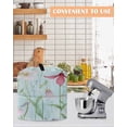 thumbnail image 4 of Blue Pink Green Floral Stand Mixer Dust Cover with Storage Pocket & Handles, Seasonal Botanical Blooms Fits All Tilt Head & Bowl Lift Kitchen Appliance Cover Organizer Bag Accessories, 6-8 Quart, 4 of 6