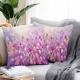 thumbnail image 2 of Throw Pillow Covers 26x26 Inch Set of 2, Pink Spring Floral Waterproof Outdoor Pillow Covers, Summer Daisy Botanical Oil Painting Decorative Cushion Pillowcases for Couch, Sofa, Bed, Garden, Patio, 2 of 9