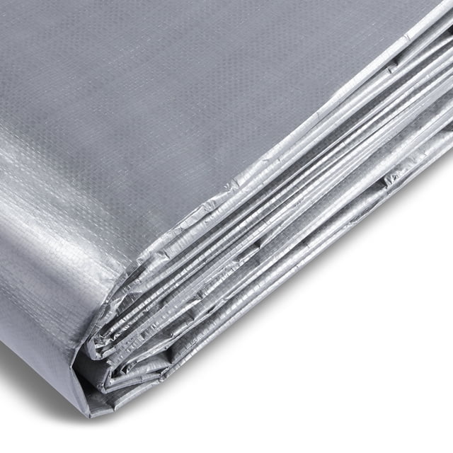VEVOR Lona impermeable de 16 x 20 pies, cubierta de plástico de polietileno de 10 mil, lona multiusos resistente a los rayos UV y a la temperatura con ojales reforzados de alta durabilidad