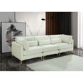 thumbnail image 3 of Meridian Furniture Julia Cream Velvet Modular Sofa, 3 of 5