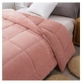 thumbnail image 5 of Super Ultra Sof Luxury Plush Comforter, Cozy Reversible Fleece - Goose Down Alternative, Machine Washable Bedding, Sunset Rose , / XL Size, 5 of 9