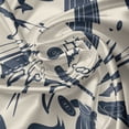 thumbnail image 5 of Ambesonne Fashion Valance Pack of 2, Sewing Atelier Silhouette, 54"X18", Beige Dark Violet Blue, 5 of 5