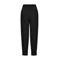thumbnail image 4 of REALiKUN Women's Summer Work Pants Elastic High Waisted Straight Leg Business Casual Dressy Trousers, 4 of 5