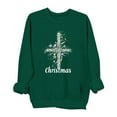 thumbnail image 2 of Mifsaly Women Christmas Sweatshirt Oversized Long Sleeve Crewneck Shirts Cute Xmas Print Loose Pullover Tops Bright Funny T-Shirts 2025 Holiday Party Blouse, 2 of 6