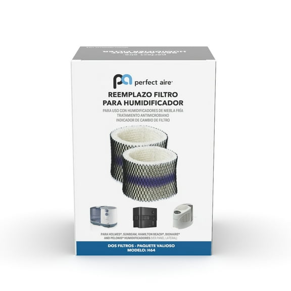 Perfect Aire H64 Evaporative Humidifier Wick Filter - Size: 6-1/4” x 7-1/16” OD x 1”