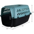 thumbnail image 3 of Fashion  Dog Kennel - Portable Crate for Small Dogs 10-20 lbs - Airline-Friendly Travel Carrier -  Plastic Shell - Light Blue, 3 of 6