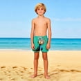 thumbnail image 4 of Pantalones cortos de playa para niños y niñas, de color liso, con estampado bonito, transpirables y con bolsillos, para verano, 4 of 9