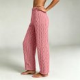 thumbnail image 6 of YABCSAZ Sherpa Pajama Pants for Women Soft Elastic Wasit Fluffy Pj Pants Soft Warm Comfy Lounge Fleece Lined Sleepwear Bottoms, 6 of 8