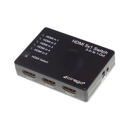 Cirago HDMSWITCH5X1 - Video/audio switch - 5 x HDMI - desktop price history on PriceWatchPro