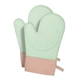 thumbnail image 3 of Guantes para horno resistentes al calor con forro acolchado y manoplas de cocina. extendido, 3 of 9