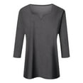 thumbnail image 4 of EDFBUYKRS Long Sleeve Shirts for Women Top Casual Square Neck Tops Lightweight Sweaters Womens Shirts M, 4 of 5