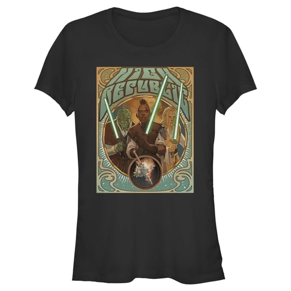 Junior's Star Wars The High Republic Jedi There Is No Fear Team Graphic Tee Black Small