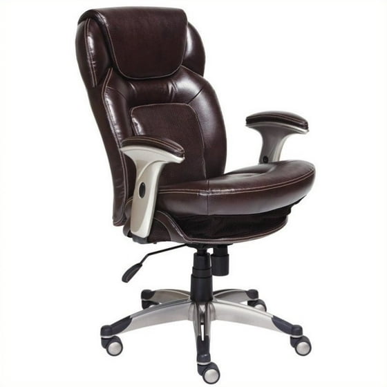 Kingfisher Lane Bonded Leather Office Chair In Chocolate