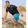thumbnail image 4 of Atlas For Men - Pantalones Cortos para Hombre - Pack de 2 (Negro, Azul, Turquesa), 4 of 5