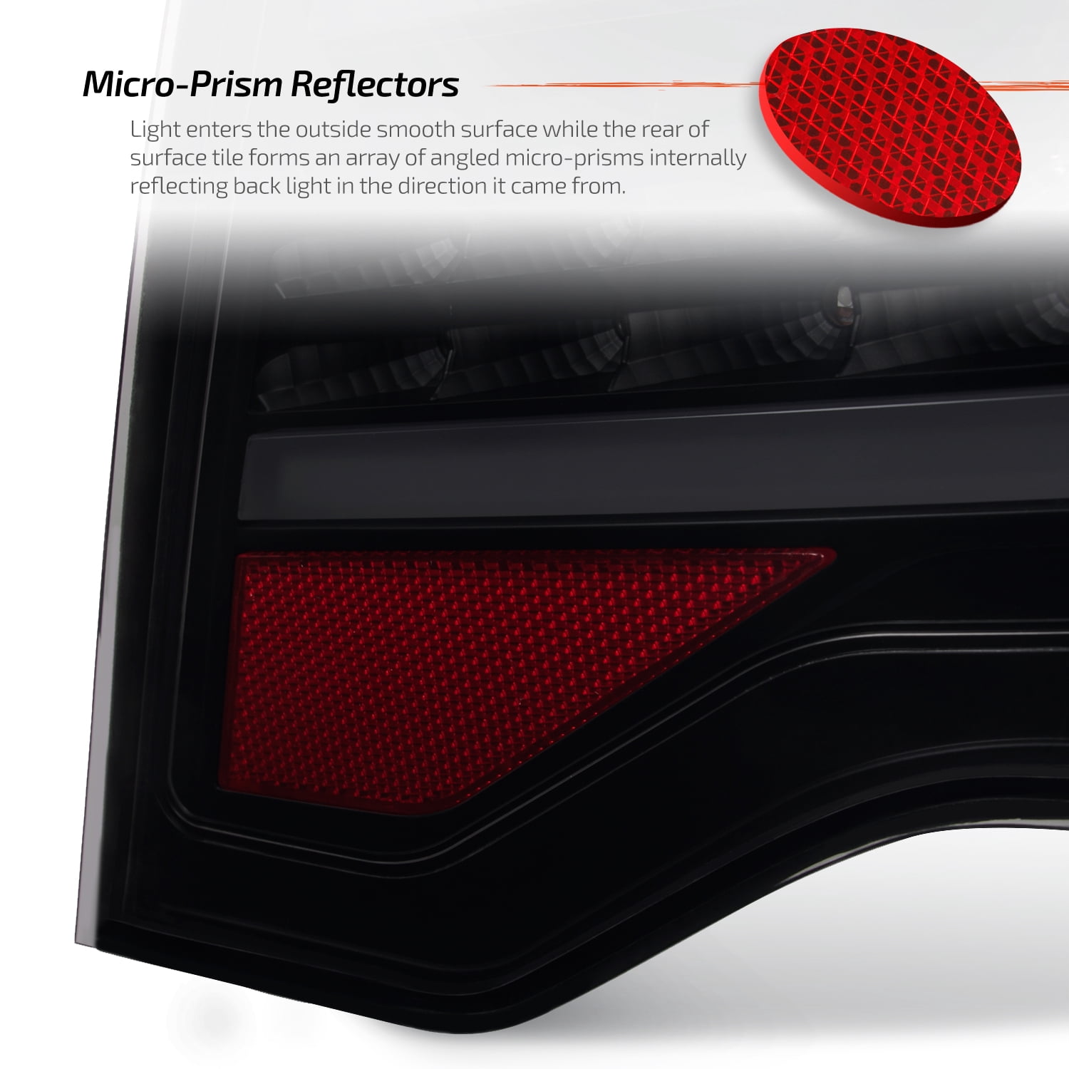 AKKON - For 2010-12 Ford Fusion Full LED Daytime Running Lamp Bar Tail Lights Black Housing Smoked Lens Set