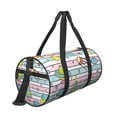 thumbnail image 3 of Bingfone Space Doodle Print Gym Duffle Backpack for Men Women,Travel Weekender Carry-On Bags with Detachable Back Pack Straps for Traveling Overnight Climb Sports, 3 of 8