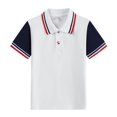 thumbnail image 3 of Kids' Button Placket Polo Quick Dry School Uniform Campus Shirt Collared Clothing, 3 of 3
