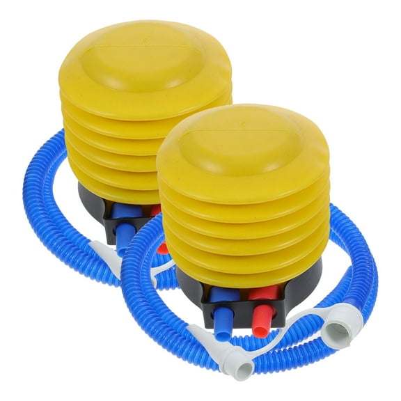 OUNONA 2-Pack Foot Pump for Balloons and Inflatables with Hand and Foot for Air Mattresses, Sports , Pool Toys, and Boats