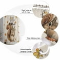 thumbnail image 5 of Squirrel Hello Fall Shower Curtains for Bathroom Waterproof Fabric Bath Curtains Decor Bath Tub Curtain Maple Leaf Thanksgiving Rustic Decorative Shower Curtain Sets with 12 Hooks, 72x72 Inch, 5 of 6