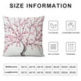 thumbnail image 5 of JEUXUS Pillow Cover Japanese Cherry Decorative Pillowcases Cherry Blossom Pillowcase Pink Flower Pillow Cases with Hidden Zipper Home Cushion Decorative, 5 of 5
