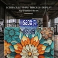 thumbnail image 3 of Bathroom Scale, Highly Accurate Digital Body Scale,Precisely Measures Weight up to 400 lbs-Vibrant Pattern Of Layered Paper Flowers, 3 of 4