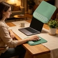 thumbnail image 4 of Ouuluon Mouse Pad with Wrist Rest, Ergonomic Comfortable Mouse Pads, 10x8in Green Non-Slip Bottom Mousepad for Office Gaming Laptop Home, 4 of 7