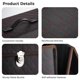 thumbnail image 5 of Caja de almacenamiento para maletero de coche, organizador multiusos con tapa, organizador de almacenamiento de comestibles plegable de cuero para SUV, carrito de carga impermeable para camping, picni, 5 of 7