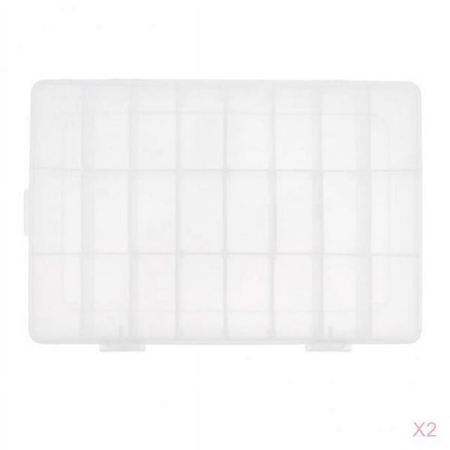 48 ranuras, caja de almacenamiento de joyas extraíble, , organizador artesanal de rejillas múltiples