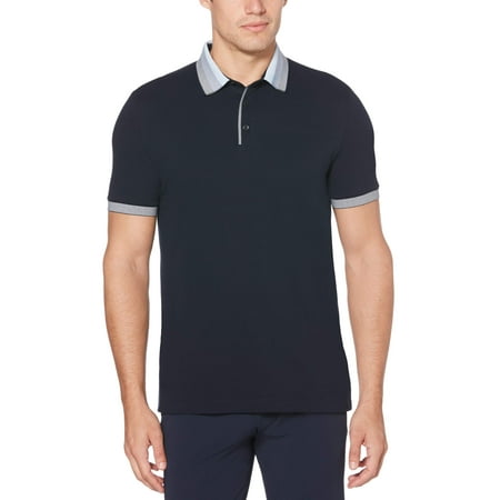 Perry Ellis Men's Cotton Pique 3 Button Polo Shirt