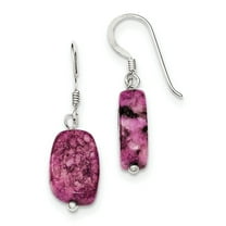 Primal Silver Sterling Silver Purple Jasper Earrings