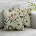 thumbnail image 3 of Creowell Spring Summer Floral Pillow Covers 18x18 Inch Sage Green Wildflower Leaf Herbs Throw Pillows Cover Outdoor Farmhouse Plant  Decorative Square Pillowcase for Couch Bed Sofa Decor, 3 of 5
