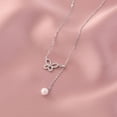 thumbnail image 4 of Collar colgante de plata collar estética cadena de gargantillas adolescentes banquetes de joyas Inevent AP009948-00, 4 of 7