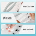 thumbnail image 3 of Clear TSA Approved 3-1-1 Travel Toiletry Bag wih Sealing Strip Quart Size Toiletry Containers Cosmetic Pouch Makeup Bags for Men and Women (2pcs Grey), 3 of 6