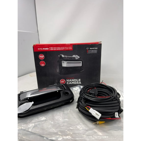 Pre-Owned iBeam TE-FCTGC Tailgate Handle Rear-View Camera for Select Ford 2004-14 (Chrome)