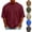 Wine, variant on HAJWOH Mens Cotton Shirt Casual Half Sleeve Crew Neck Loose Fit T Shirt Vacation Pullover Tops