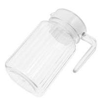 ibasenice Clear Plastic Water Pitcher with Lid for Home Juice and Cold Drinks