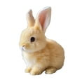 thumbnail image 3 of El animal relleno de juguete de conejo de lujoso eléctrico con orejas y nariz en movimiento puede saltar y hacer un juguete de mascota electrónica de Amarillo, 3 of 8