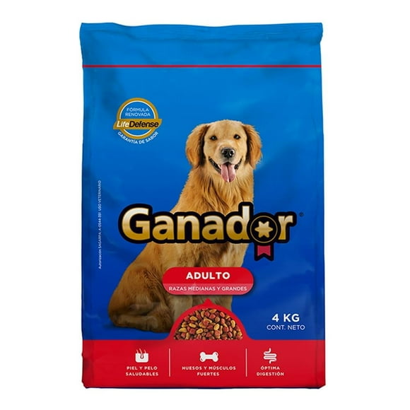 Alimento para Perro Ganador Adulto Razas Medianas y Grandes 4 kg