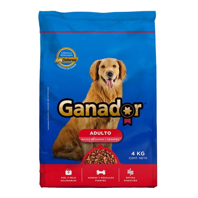 Alimento para Perro Ganador Adulto Razas Medianas y Grandes 4 kg