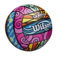 thumbnail image 1 of Voleibol Wilson Graffiti rosa/azul/amarillo, talla oficial, 1 of 4