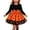 Black-25, variant on Ugoldhm Girls' Halloween Color-Blocked Long-Sleeve Tulle Puffy Dress, Princess Dress for Kids' Holiday Parties