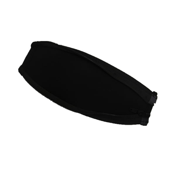Seitruly Diadema con cremallera, Protector grueso, diademas protectoras, almohadilla transpirable, repuesto de piezas de reparación para Relojes inteligentes Negro